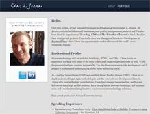 Tablet Screenshot of chrisljordan.com